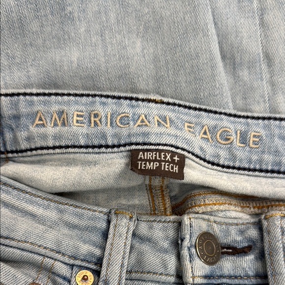 American Eagle Outfitters Blue Skinny Distressed Jeans - Picture 3 of 7